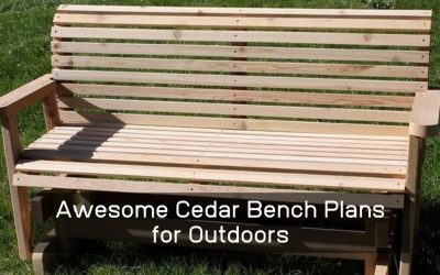 Awesome Cedar Bench Plans For Your Outdoors 1 400x250 